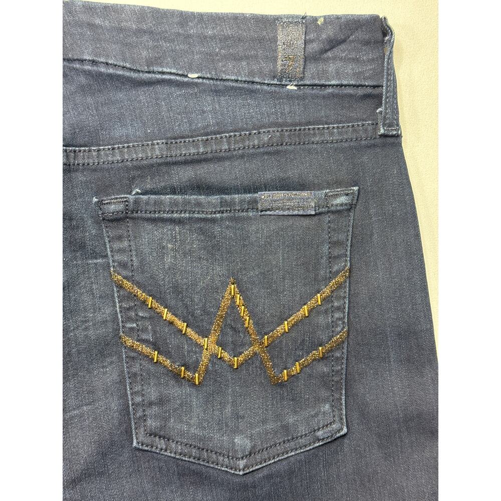 7 For All Mankind Women's 'A' Pocket Dark Wash Blue‎ Jeans - Size 31 (31x30)